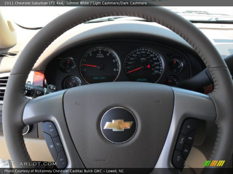 Summit White / Light Cashmere/Dark Cashmere 2011 Chevrolet Suburban LTZ 4x4