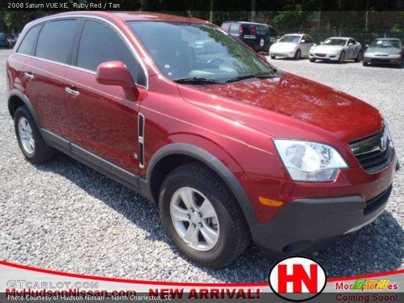 Ruby Red / Tan 2008 Saturn VUE XE