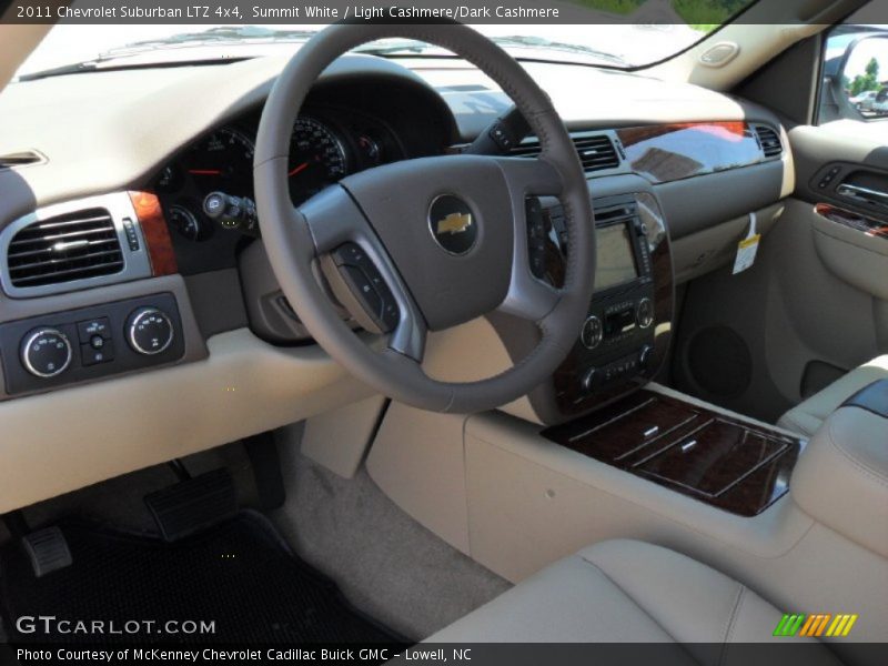 Summit White / Light Cashmere/Dark Cashmere 2011 Chevrolet Suburban LTZ 4x4