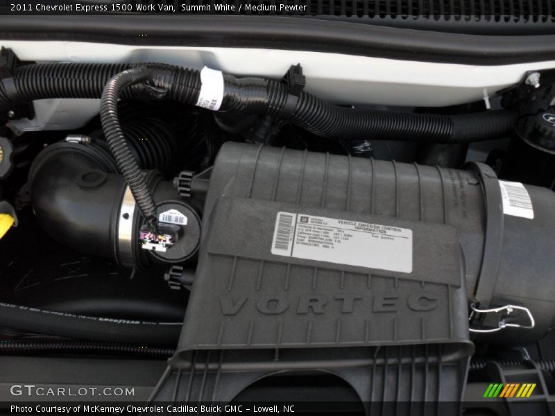  2011 Express 1500 Work Van Engine - 4.3 Liter OHV 12-Valve V6