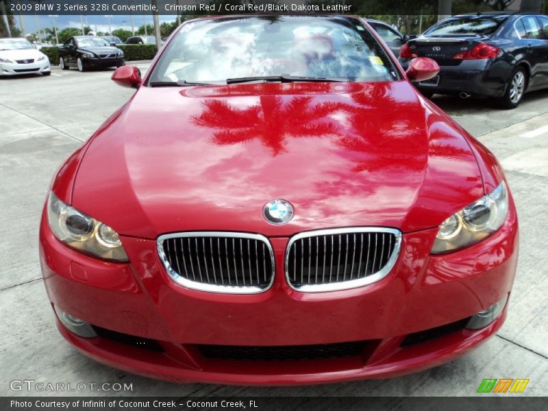 Crimson Red / Coral Red/Black Dakota Leather 2009 BMW 3 Series 328i Convertible