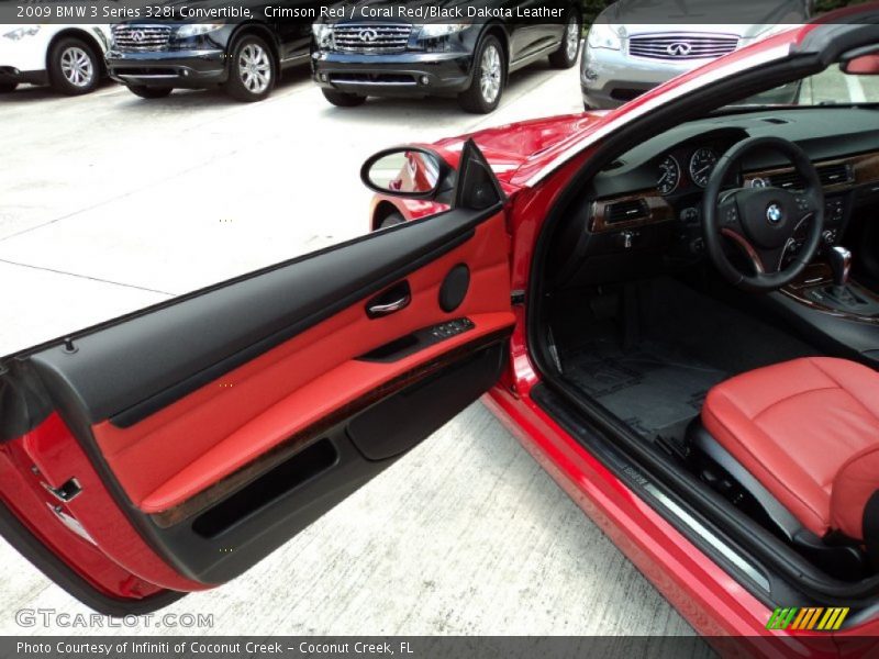Crimson Red / Coral Red/Black Dakota Leather 2009 BMW 3 Series 328i Convertible