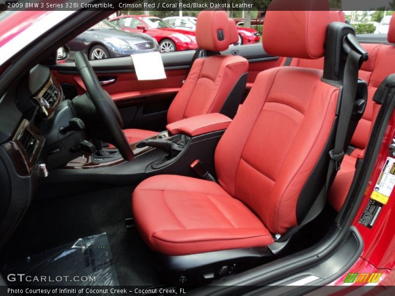 Crimson Red / Coral Red/Black Dakota Leather 2009 BMW 3 Series 328i Convertible