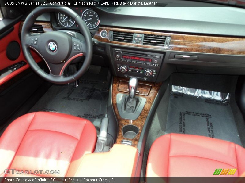 Crimson Red / Coral Red/Black Dakota Leather 2009 BMW 3 Series 328i Convertible