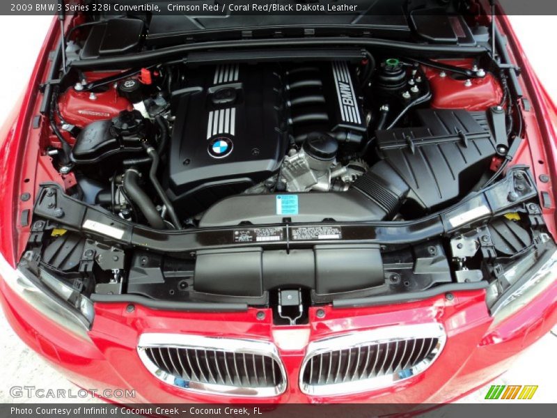 Crimson Red / Coral Red/Black Dakota Leather 2009 BMW 3 Series 328i Convertible