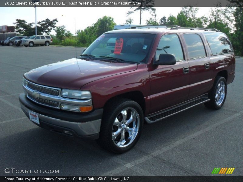 Redfire Metallic / Graphite/Medium Gray 2002 Chevrolet Suburban 1500 LS