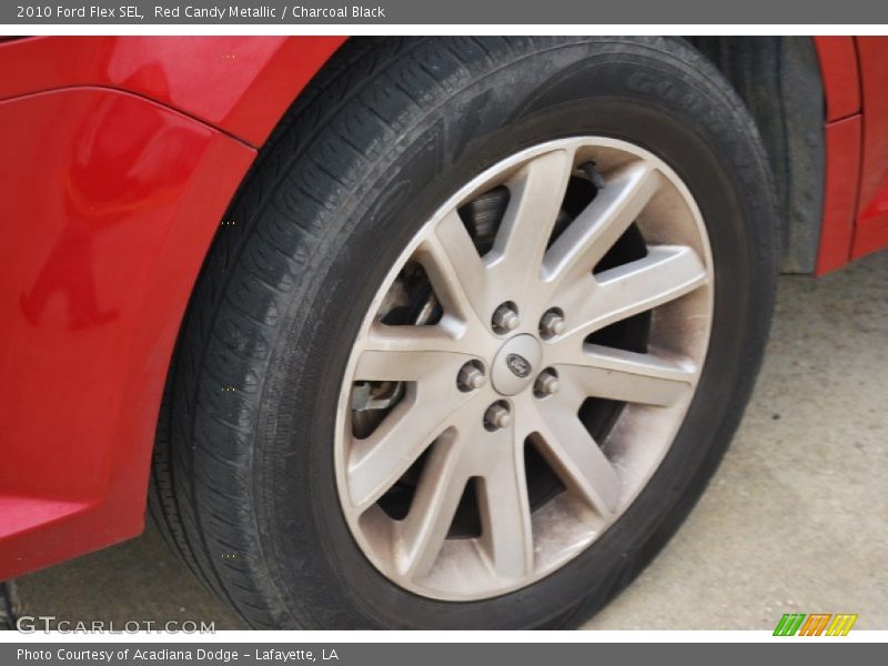 Red Candy Metallic / Charcoal Black 2010 Ford Flex SEL