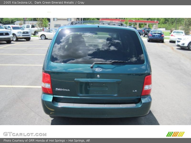 Dark Green Emerald Metallic / Gray 2005 Kia Sedona LX