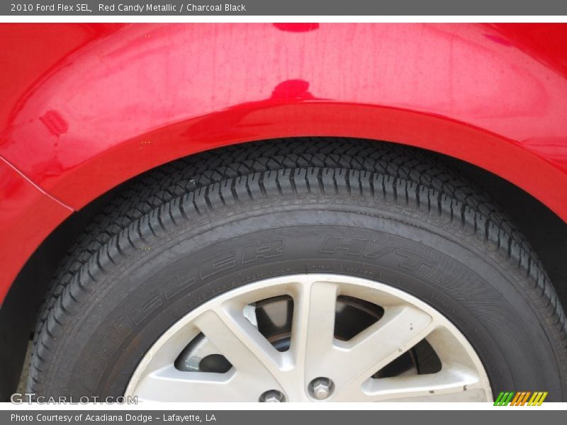 Red Candy Metallic / Charcoal Black 2010 Ford Flex SEL