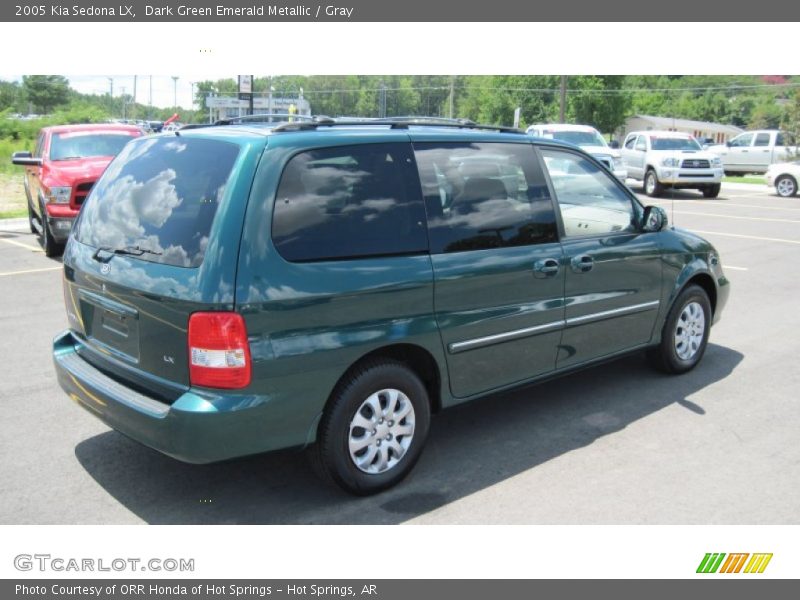 Dark Green Emerald Metallic / Gray 2005 Kia Sedona LX