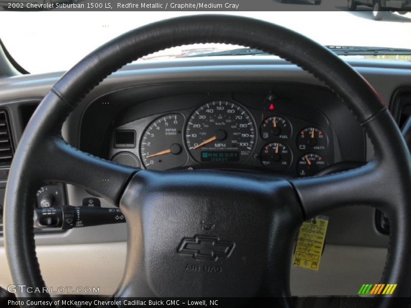 Redfire Metallic / Graphite/Medium Gray 2002 Chevrolet Suburban 1500 LS