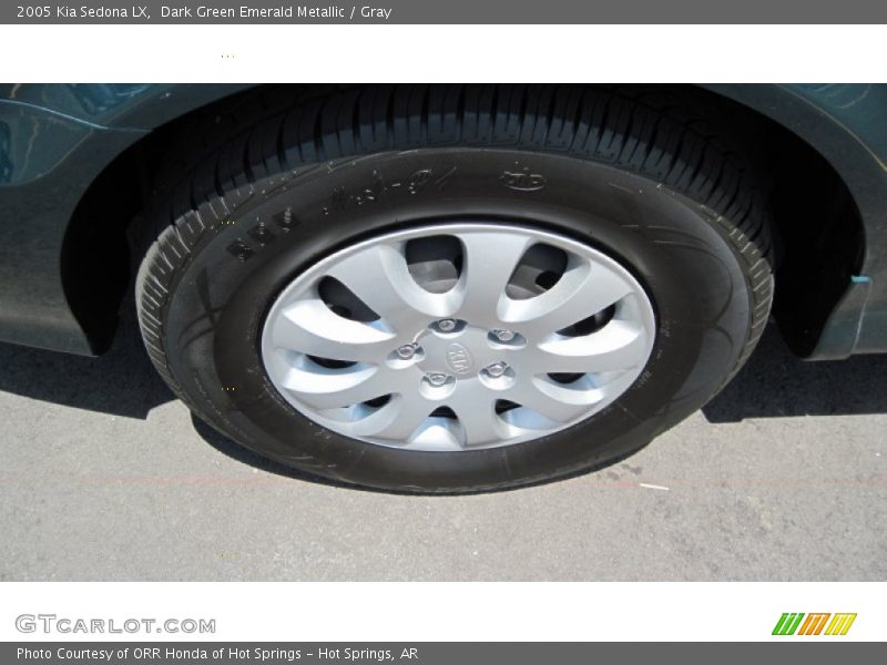 Dark Green Emerald Metallic / Gray 2005 Kia Sedona LX