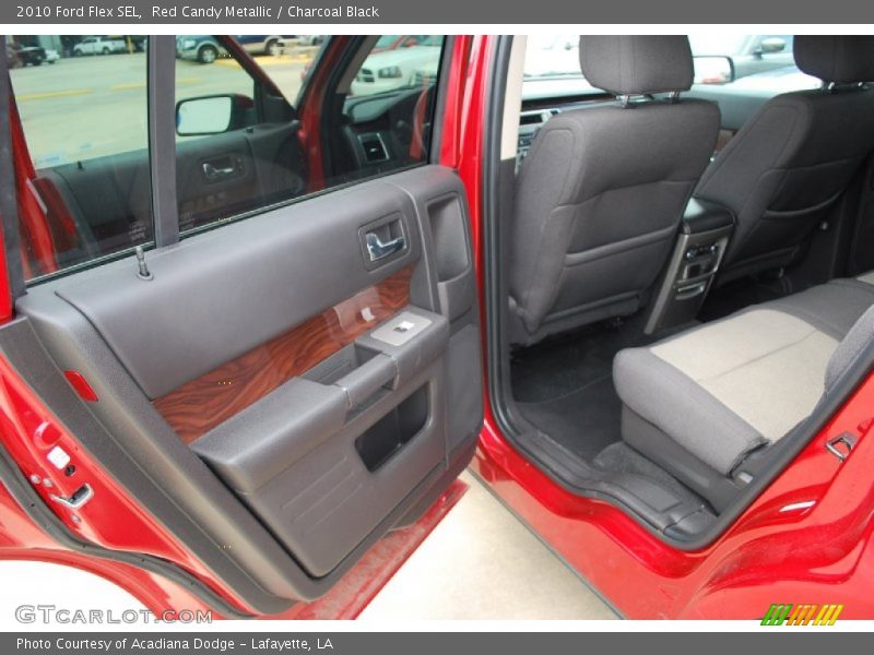 Red Candy Metallic / Charcoal Black 2010 Ford Flex SEL
