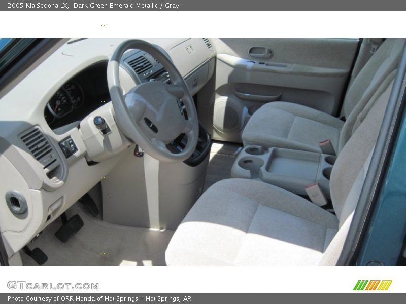 Dark Green Emerald Metallic / Gray 2005 Kia Sedona LX