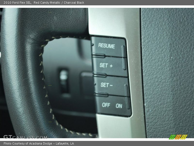 Red Candy Metallic / Charcoal Black 2010 Ford Flex SEL