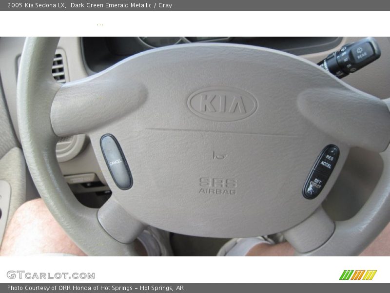 Dark Green Emerald Metallic / Gray 2005 Kia Sedona LX