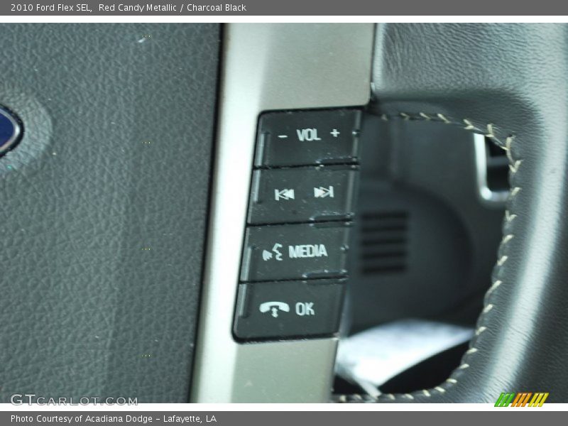 Red Candy Metallic / Charcoal Black 2010 Ford Flex SEL
