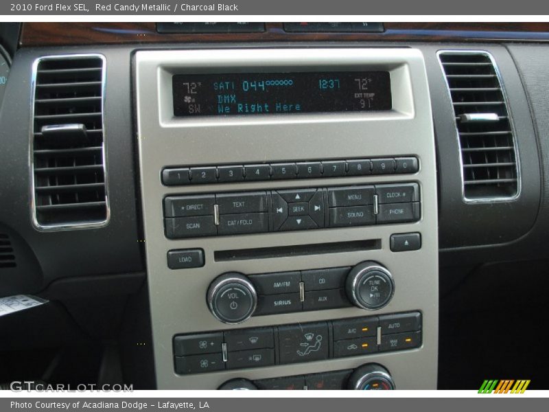 Red Candy Metallic / Charcoal Black 2010 Ford Flex SEL
