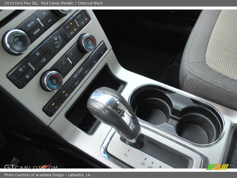 Red Candy Metallic / Charcoal Black 2010 Ford Flex SEL
