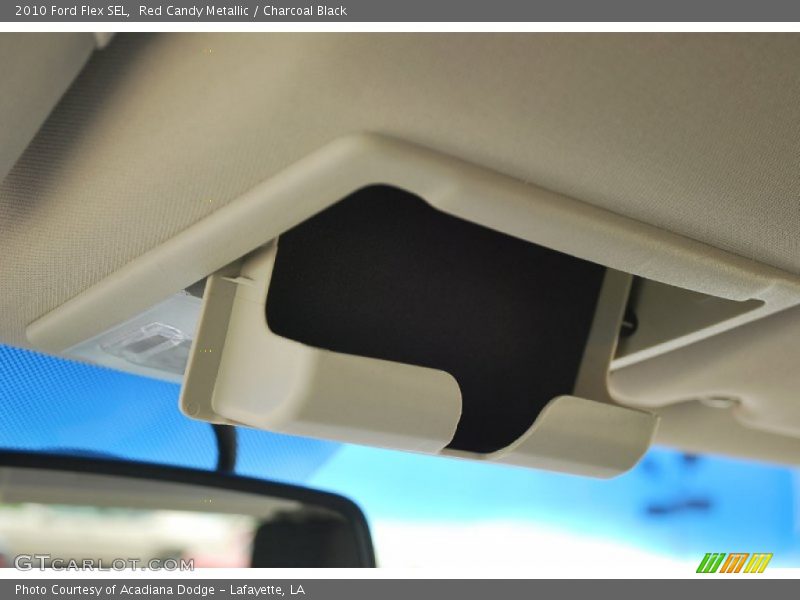 Red Candy Metallic / Charcoal Black 2010 Ford Flex SEL