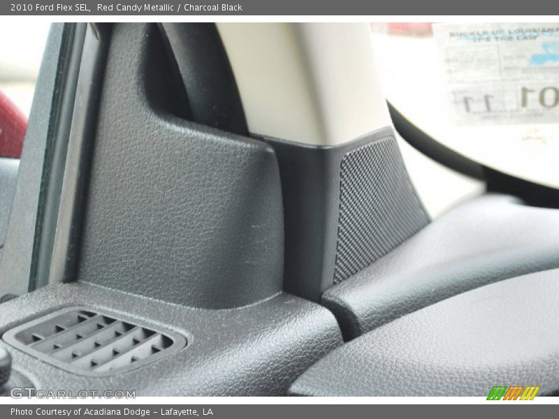 Red Candy Metallic / Charcoal Black 2010 Ford Flex SEL