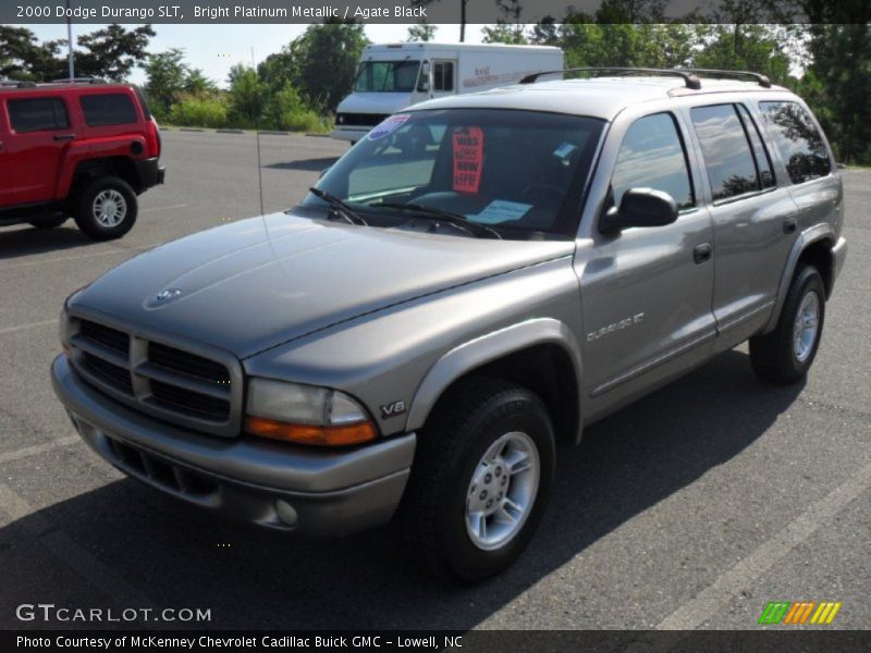 Bright Platinum Metallic / Agate Black 2000 Dodge Durango SLT