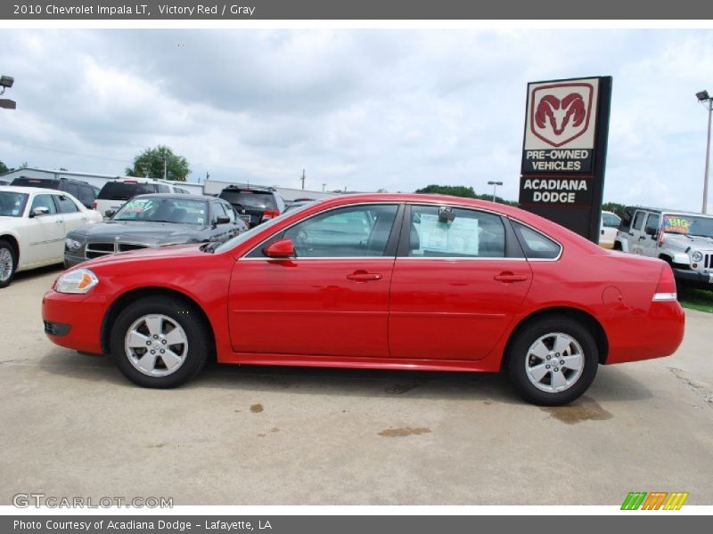 Victory Red / Gray 2010 Chevrolet Impala LT