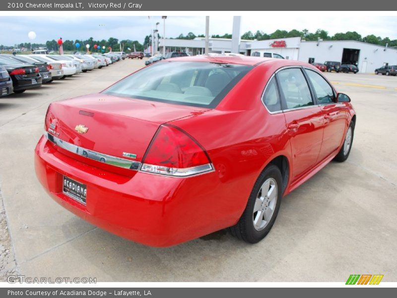 Victory Red / Gray 2010 Chevrolet Impala LT
