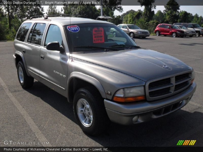 Bright Platinum Metallic / Agate Black 2000 Dodge Durango SLT