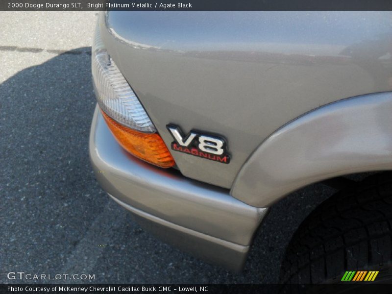 Bright Platinum Metallic / Agate Black 2000 Dodge Durango SLT