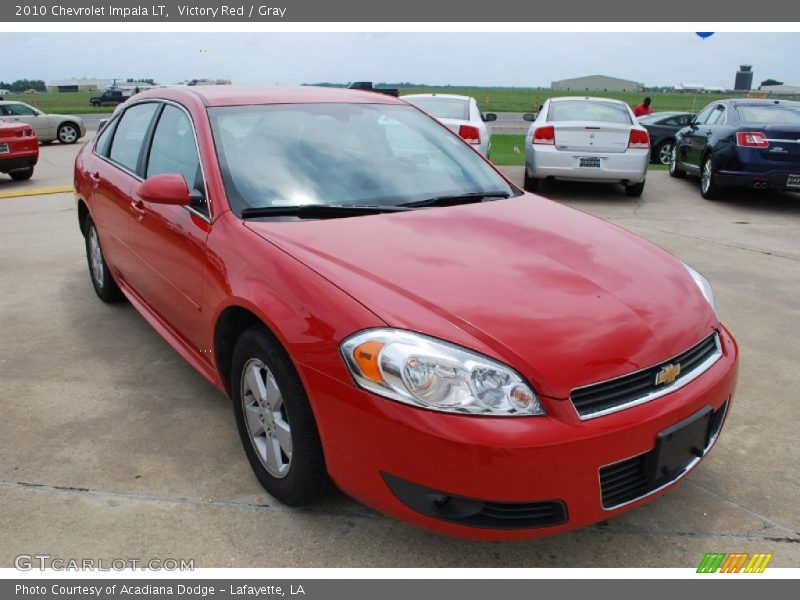 Victory Red / Gray 2010 Chevrolet Impala LT