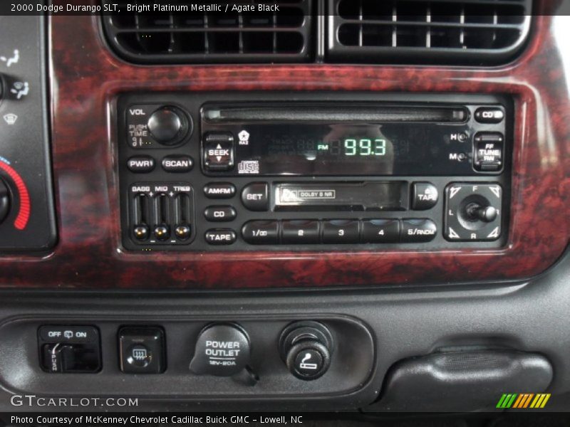 Bright Platinum Metallic / Agate Black 2000 Dodge Durango SLT