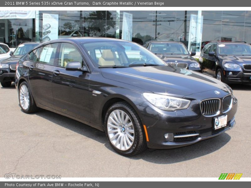 Dark Graphite Metallic / Venetian Beige 2011 BMW 5 Series 535i xDrive Gran Turismo