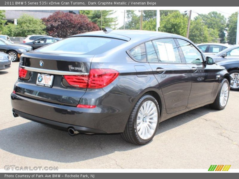 Dark Graphite Metallic / Venetian Beige 2011 BMW 5 Series 535i xDrive Gran Turismo