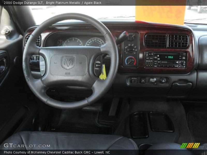 Bright Platinum Metallic / Agate Black 2000 Dodge Durango SLT