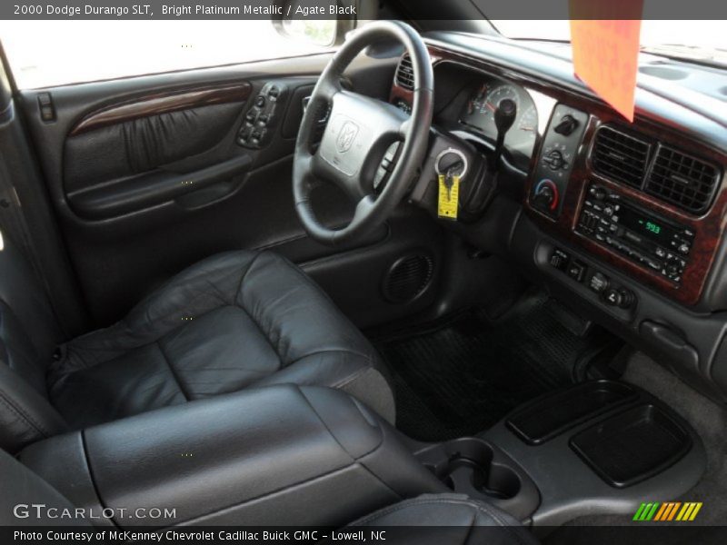 Bright Platinum Metallic / Agate Black 2000 Dodge Durango SLT