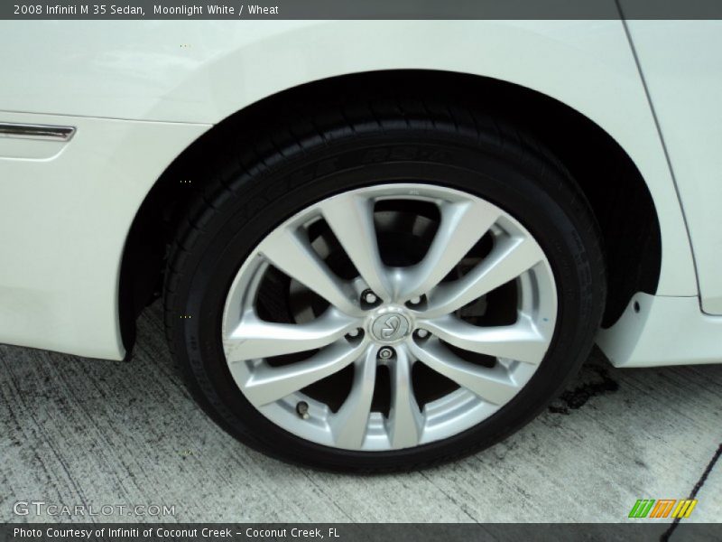 Moonlight White / Wheat 2008 Infiniti M 35 Sedan