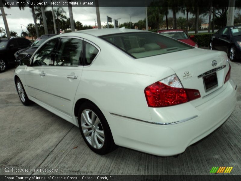 Moonlight White / Wheat 2008 Infiniti M 35 Sedan