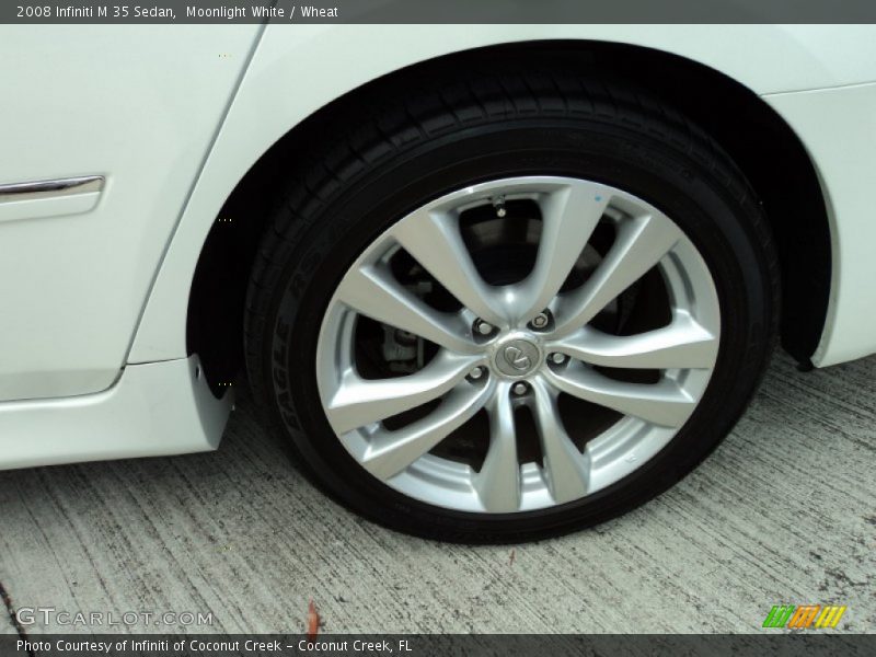 Moonlight White / Wheat 2008 Infiniti M 35 Sedan