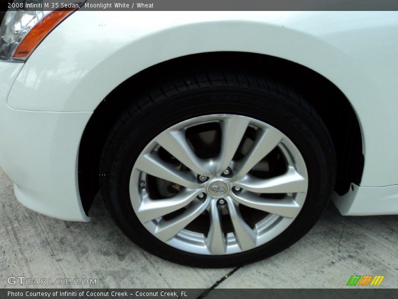 Moonlight White / Wheat 2008 Infiniti M 35 Sedan