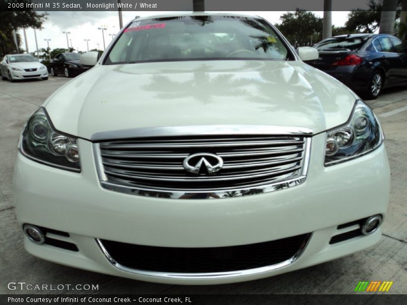 Moonlight White / Wheat 2008 Infiniti M 35 Sedan