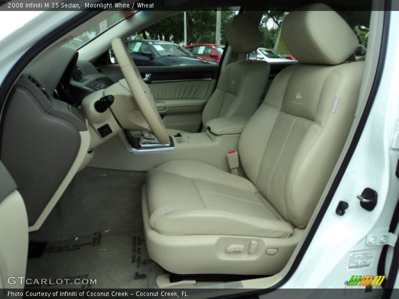 Moonlight White / Wheat 2008 Infiniti M 35 Sedan