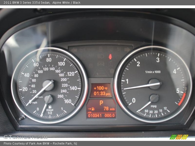 Alpine White / Black 2011 BMW 3 Series 335d Sedan