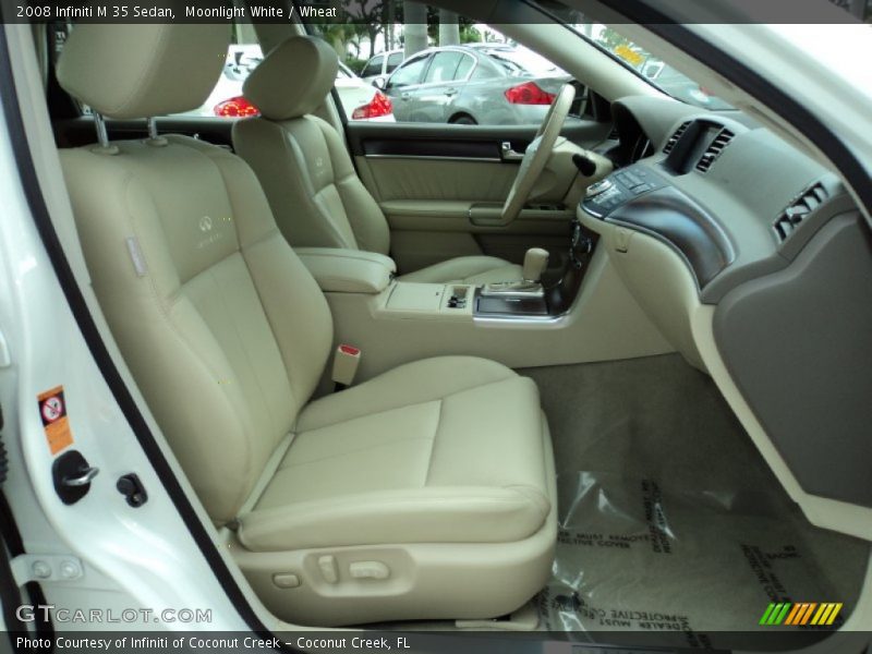 Moonlight White / Wheat 2008 Infiniti M 35 Sedan