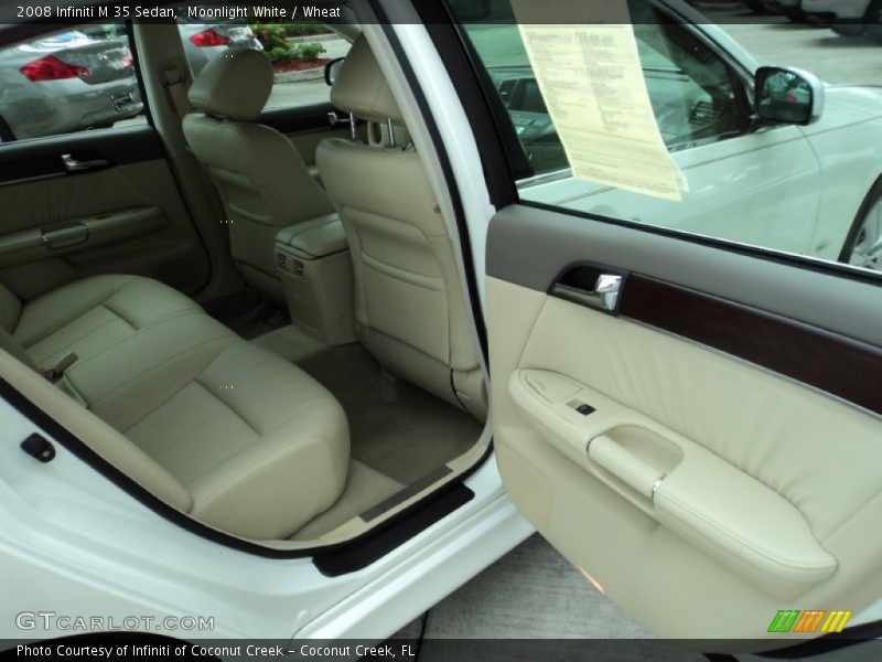 Moonlight White / Wheat 2008 Infiniti M 35 Sedan
