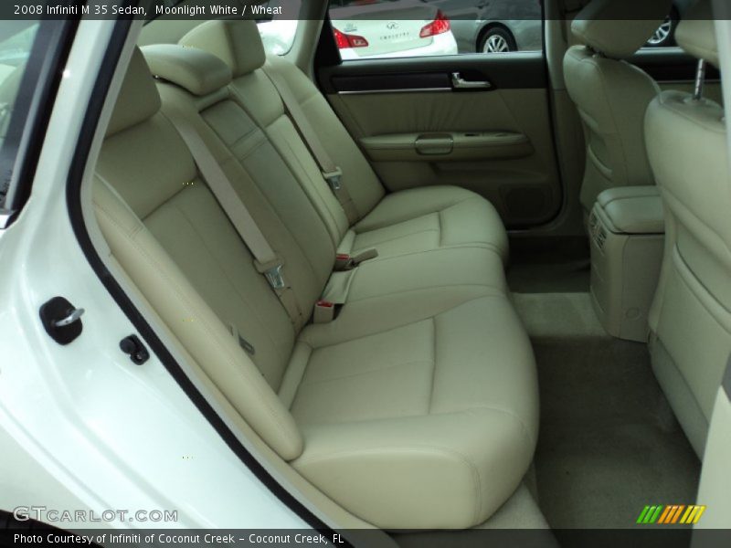 Moonlight White / Wheat 2008 Infiniti M 35 Sedan