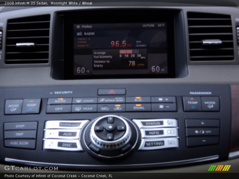 Moonlight White / Wheat 2008 Infiniti M 35 Sedan