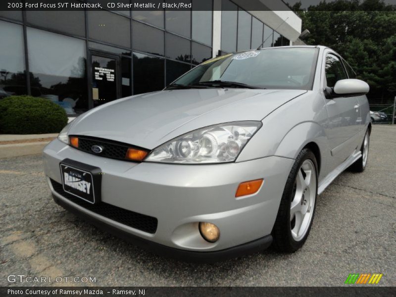 CD Silver Metallic / Black/Red 2003 Ford Focus SVT Hatchback