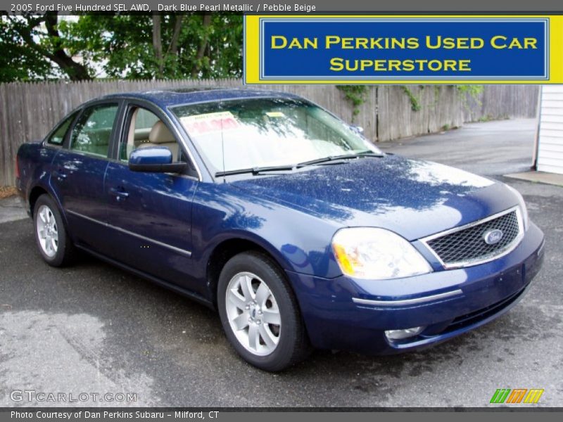Dark Blue Pearl Metallic / Pebble Beige 2005 Ford Five Hundred SEL AWD