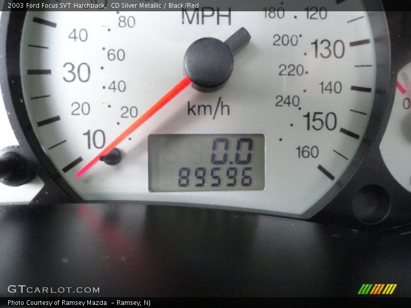 CD Silver Metallic / Black/Red 2003 Ford Focus SVT Hatchback